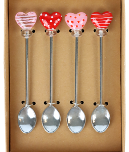 8971 LÖFFEL HEARTS S/4
